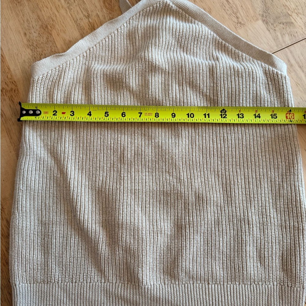 J. Crew Cream Ribbed Knit Top - Picture 4 of 4